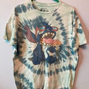 Tie dye stitch Disney shirt